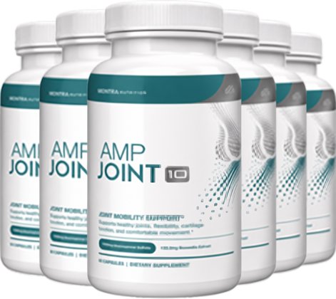 The six bottle pack of AMP Joint-10