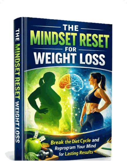 Cover of The Mindset Reset for Weight Loss, the ebook edition sold with the guide.